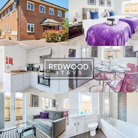 Modern Serviced Apartments For Contractors & Families With Free Parking, Wifi & Netflix By Redwood Stays Basingstoke Ngoại thất bức ảnh