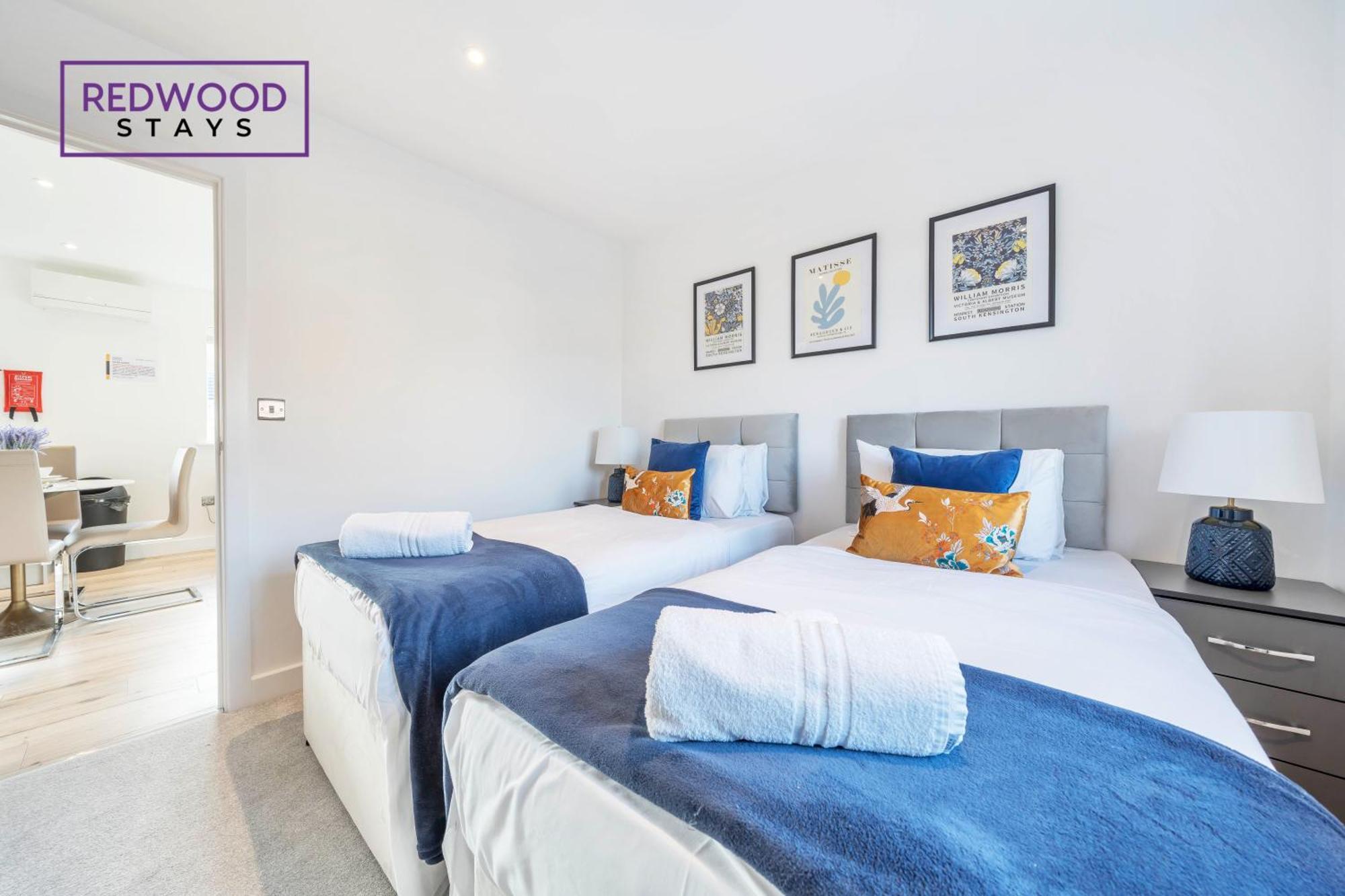 Modern Serviced Apartments For Contractors & Families With Free Parking, Wifi & Netflix By Redwood Stays Basingstoke Ngoại thất bức ảnh